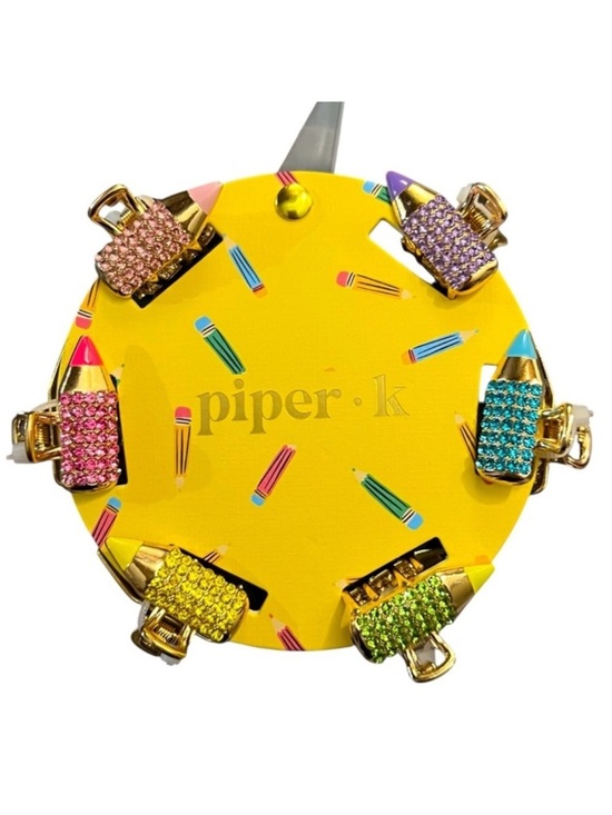 Piper K Accessories - Piper K Rhinestone School Pencils Mini Claw Hair Clips New With Tags